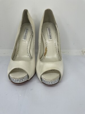 Benjamin Adams Damen Brautschuhe Elfenbein/Strass Größe UK 3/35 (WR27).