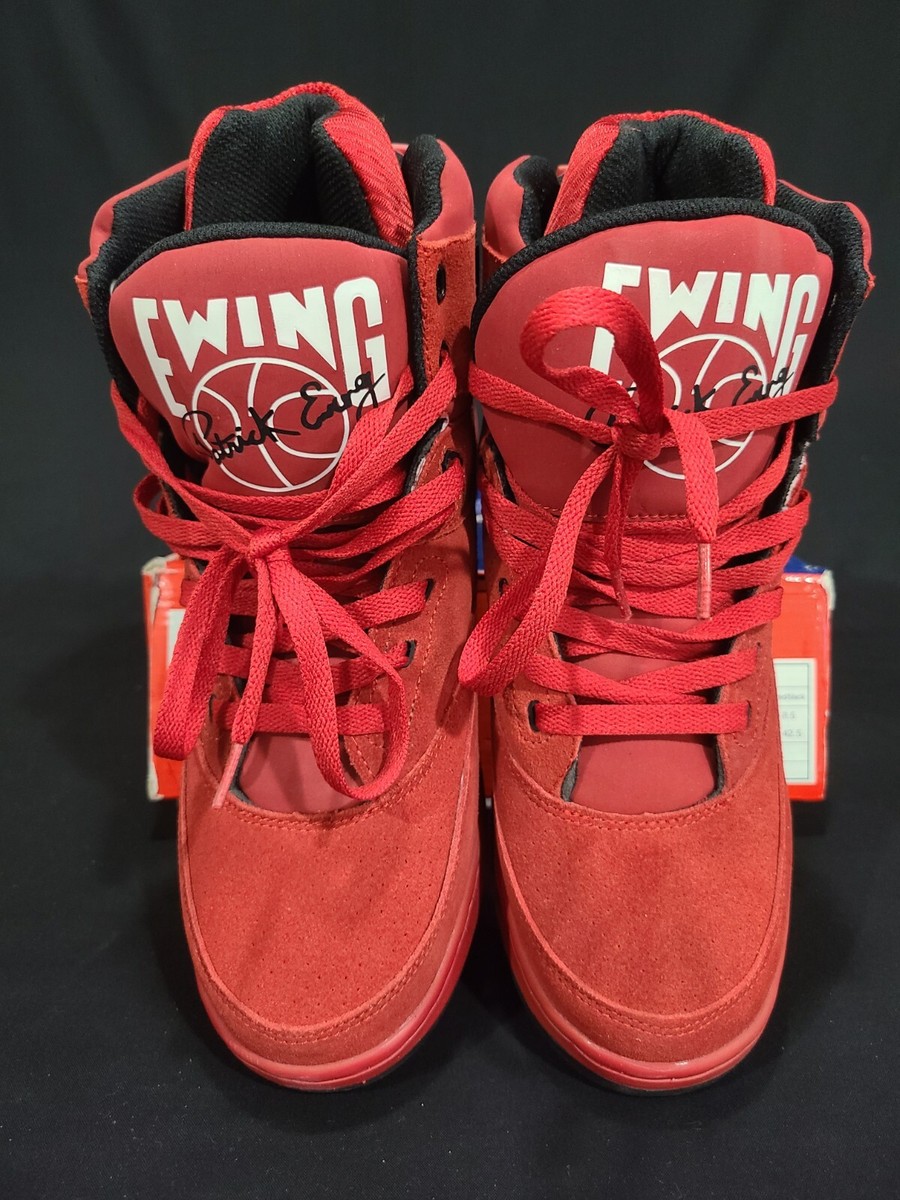 PATRICK EWING ATHLETICS 33 HI OG Red Suede/White/Black | eBay