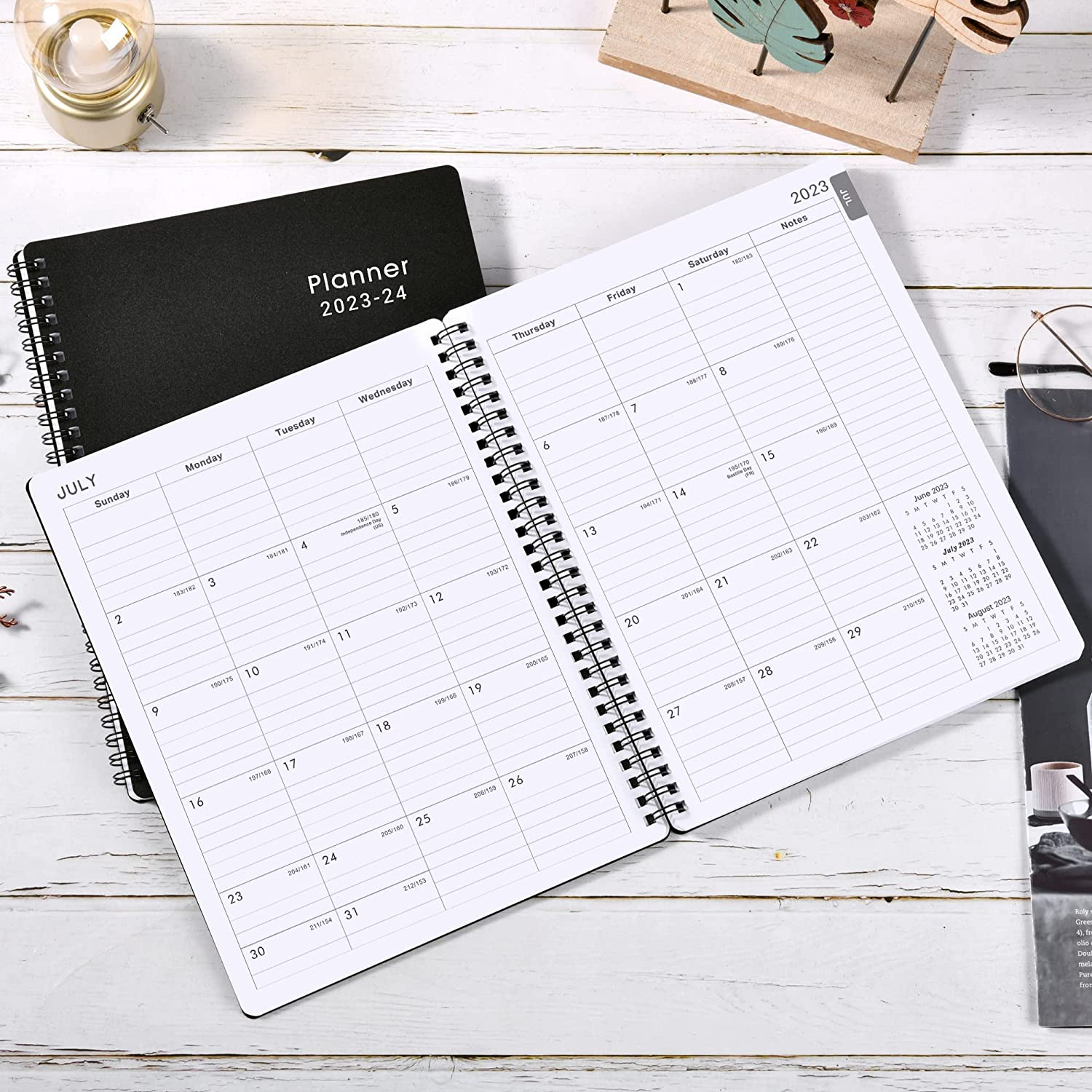 2023 Planner Weekly Monthly Academic Calendar Spiral 8.5'' x 10'' Organizer  Book – ASA College: Florida