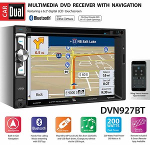Dual-DVN927BT-Double-Din-DVD-CD-Mp3-6-2-034-Screen-Navigation-Bluetooth-Car-Stereo