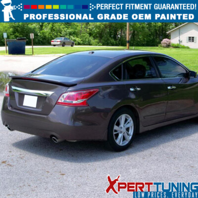 For 13-15 Nissan Altima Sedan OE Style #BGE Tobacco Metallic Trunk Spoiler  W/LED