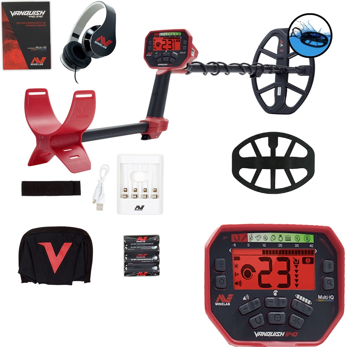 Minelab VANQUISH 540 Metal Detector with V12 12
