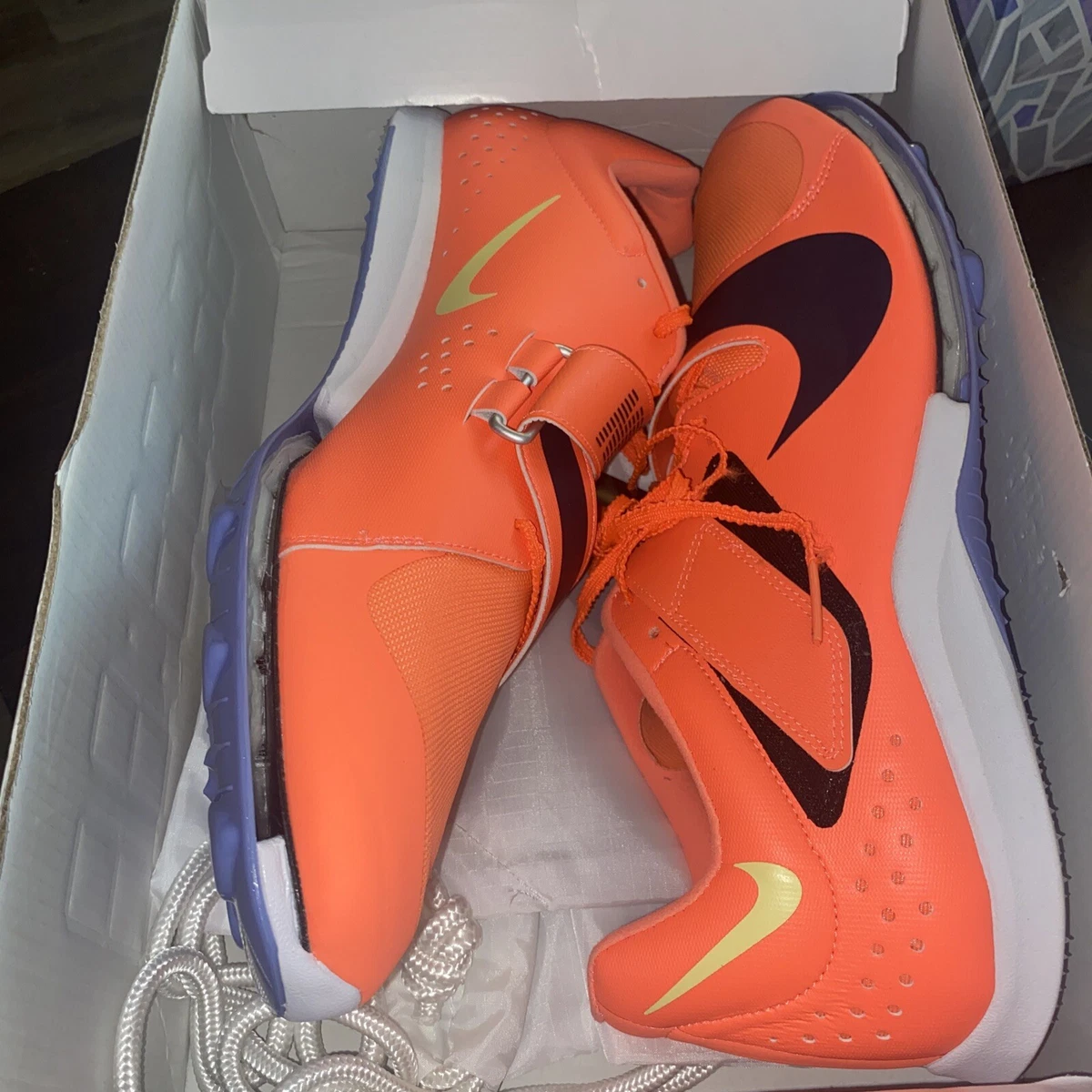 Nike Air Zoom Long Jump Elite Bright Mango Blackened Blue for Sale