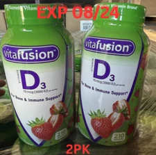 VITAFUSION Vitamin D-3 3000 IU Bone & Immune Support Non-GMO, 210 Adult Gummies