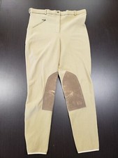 Tuffriders VINTAGE Riding Pants Ribb Tan Size 34 Judhpurs Breeches Front Zip