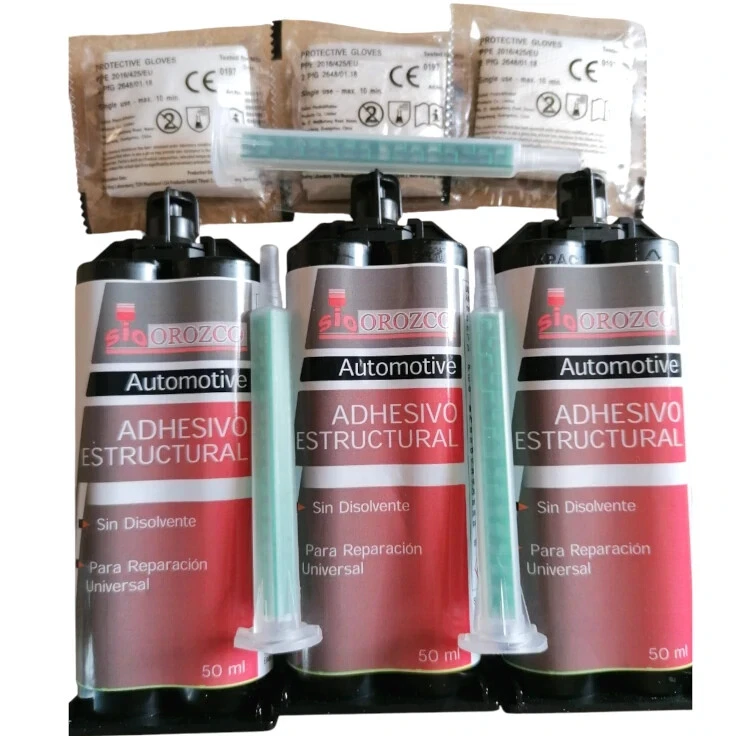 6x Adhesivo Estructural Epoxi Bicomponente 2 Componentes SIO Bond 50 ml. - Imagen 2 de 4