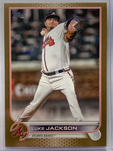 LUKE JACKSON 2022 Topps Series UPDATE #U170 Gold Parallel #d/2022 ATLANTA BRAVES