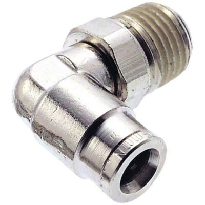 1 x Norgren 101471028 Pneufit 90° Schwenkbogen Adapter 10 mm Schlauch O/D auf R1/4 BSP