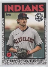 2021 Topps 1986 Baseball 35th Platinum Anniversary 30/70 Shane Bieber 0jk3