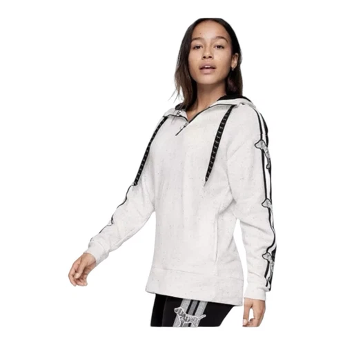 UNDERCOVER VS Victoria Secret rosa sherpa cappuccio foderato tunica pullover maglione giacca taglia small