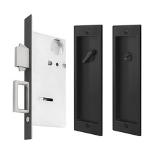 Pocket Door Lock,Modern Rectangular Pocket Door Hardware, Finger Flush Pulls...