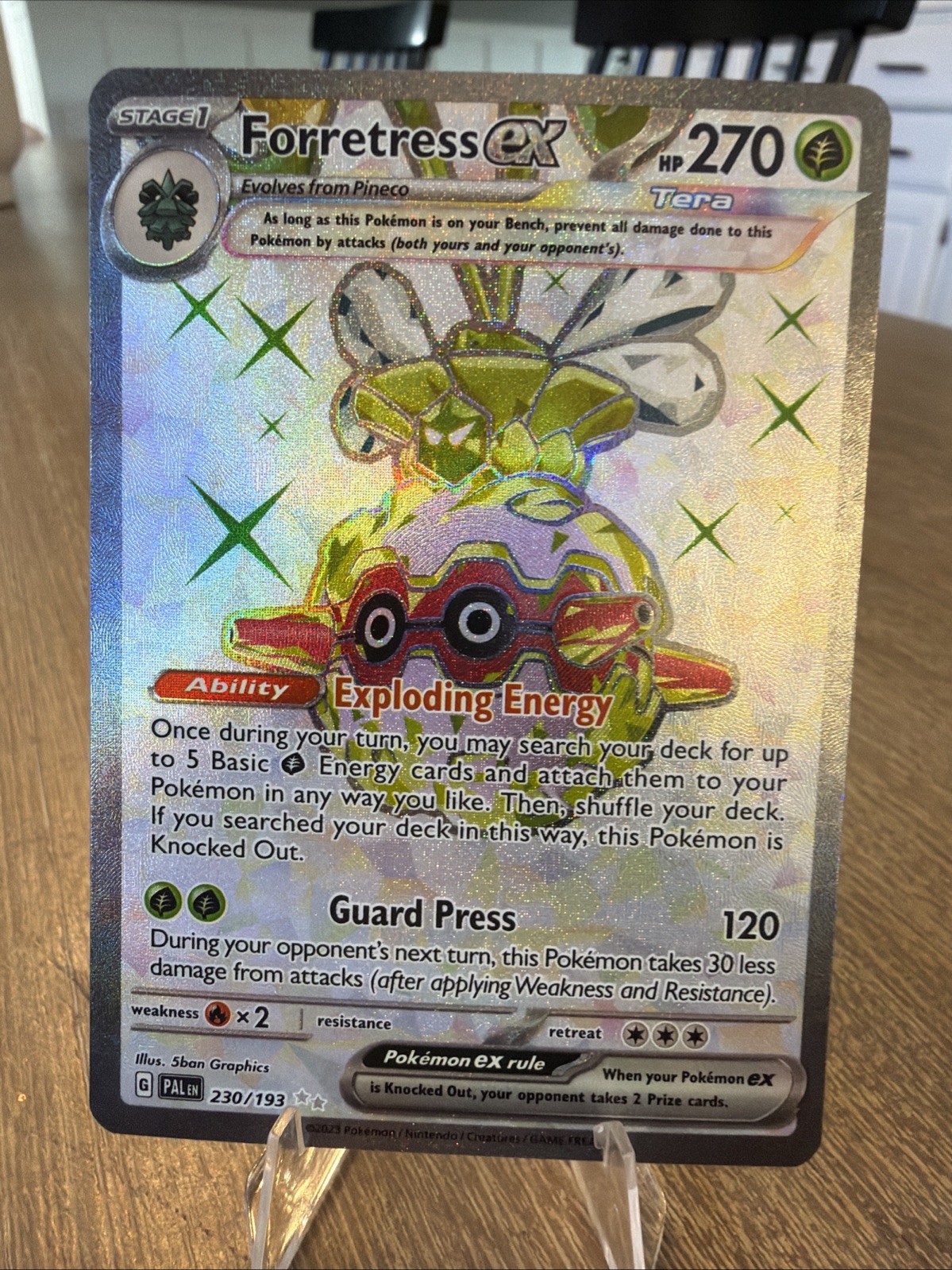 Forretress ex 230/193 Ultra Rare Paldea Evolved Pokemon Card