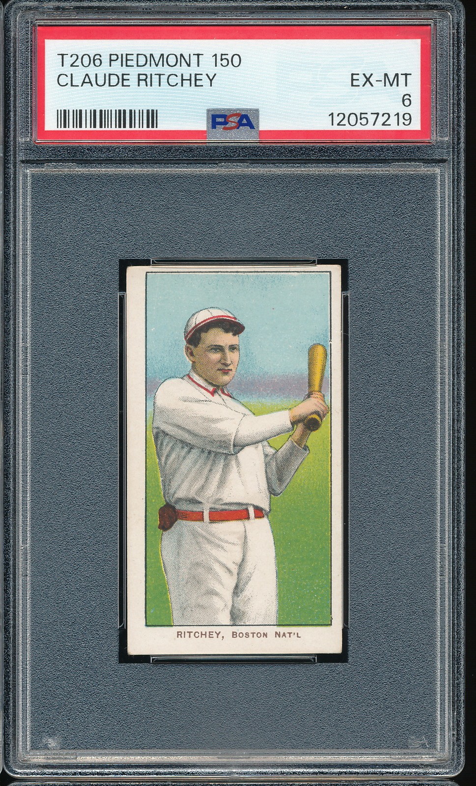 T206 Piedmont 150/25 Claude Ritchey PSA 6 - Boston - POP 29