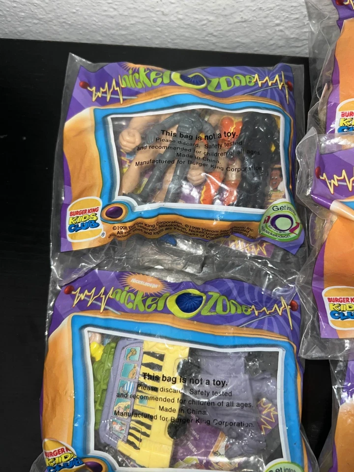 Nickelodeon Nickelodeon Nickel-O-Zone Burger King Juguetes Lote de 8 Nuevos Precintados Foto 2 de 4