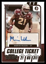 2021 Panini Contenders Draft Picks #167 Marvin Wilson Blue #/99
