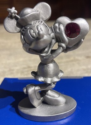 Disney Hudson Fine Pewter Birthstone July Ruby Minnie Mouse 2.75  NEW #6002-07