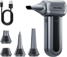 WOLFBOX MF70 Compressed Air Duster, 3-Speed Adjustable, Electric, Cordless