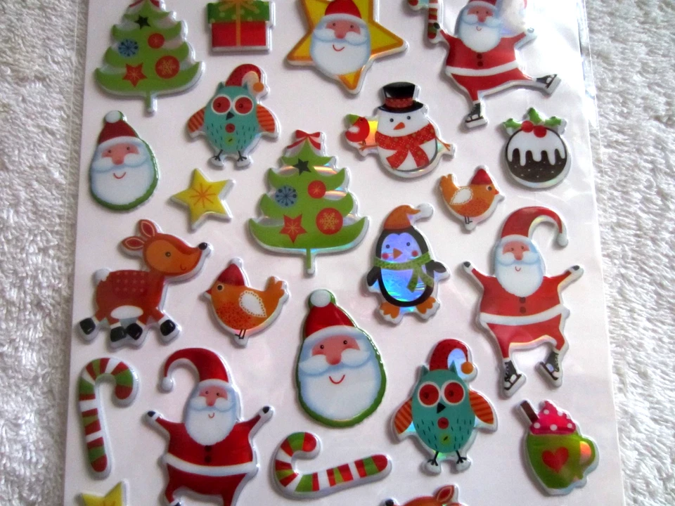 Schöne Sticker , * WEIHNACHTSMANN , PINGUIN , etc. * - Bild 2 von 2