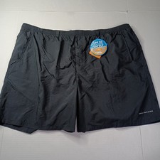 Columbia Men's 8" Inseam Back Cast III Upf 50 Water Shorts Black Size 3XL NEW