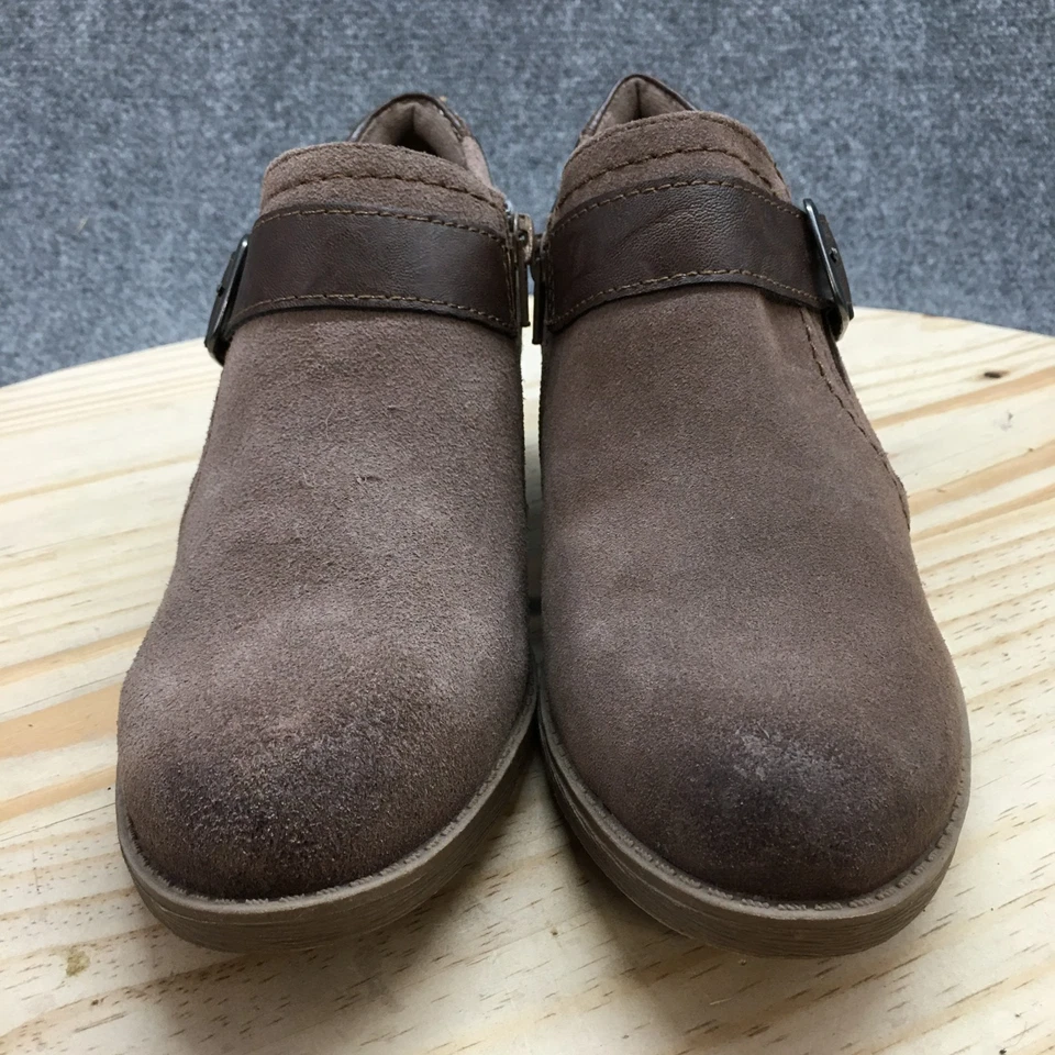 Earth Origins Botas Mujer 9 M Oakland Addie Botines Cuero Marrón Hebilla Foto 4 de 4