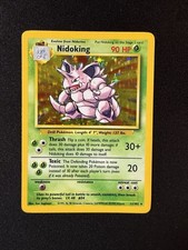 Black Dot Nidoking 011/102 Set Base Holo Pokemon Carta Errore Ultra Rara Errata Stampa