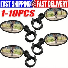 1Pcs Bike Mirror Rotaty Round MTB Road Handlebar Bicycle Rear View Glass Cycling