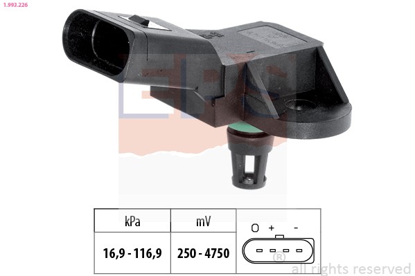 1X EPS 1.993.226 Luftdrucksensor HöHenanpassung FüR Audi-image