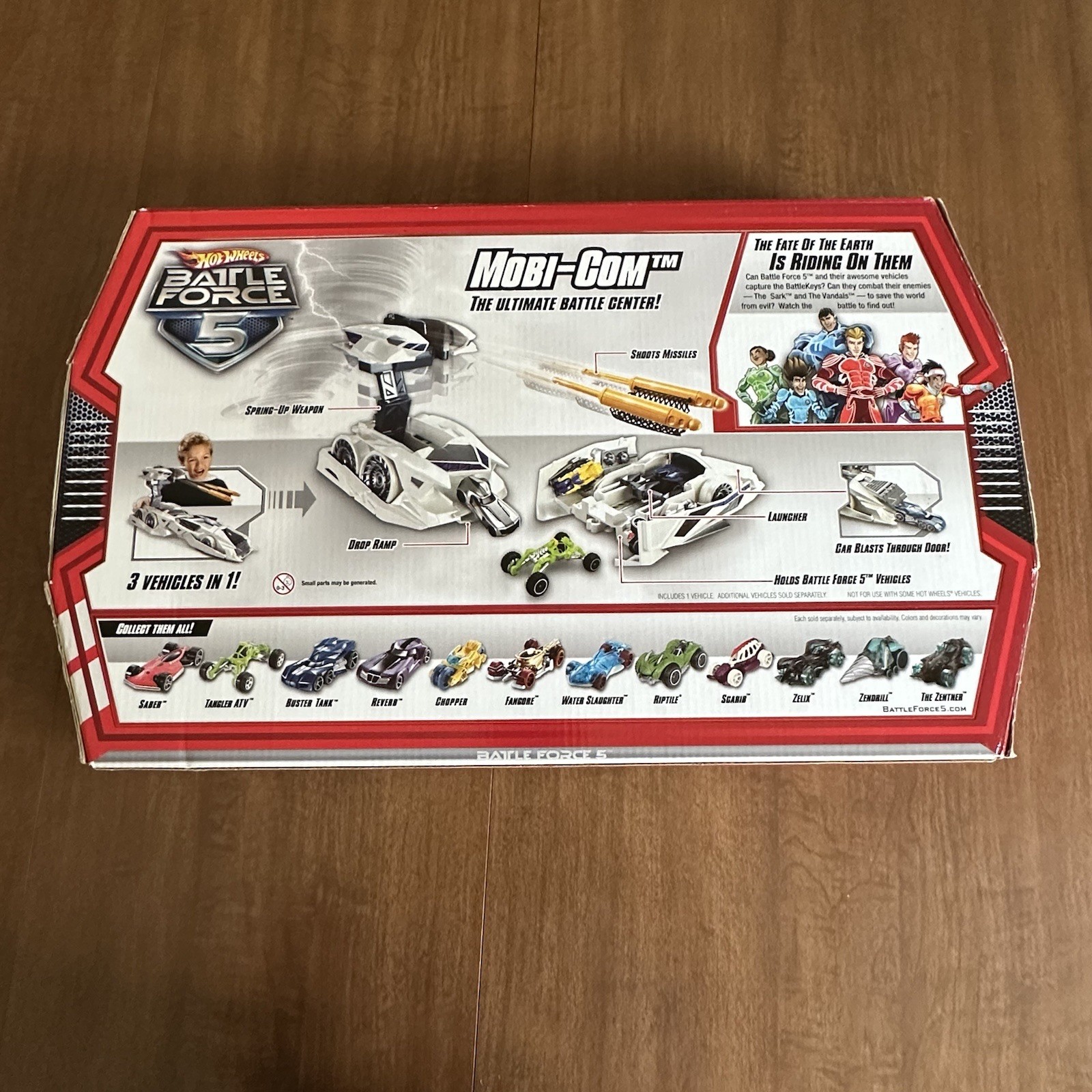 2009 Hot Wheels Battle Force 5 Mobi-Com Mobile Command Center, New In Box, Rare!