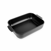 Peugeot Rechteckige Auflaufform Appolia Ofenform Keramik Satin-Schwarz 32 Cm