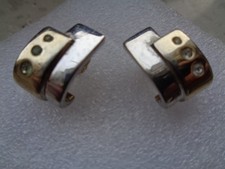 Schöne Ohrstecker Ohrhänger, Gold Double, mit Halbedelstein, gebraucht
