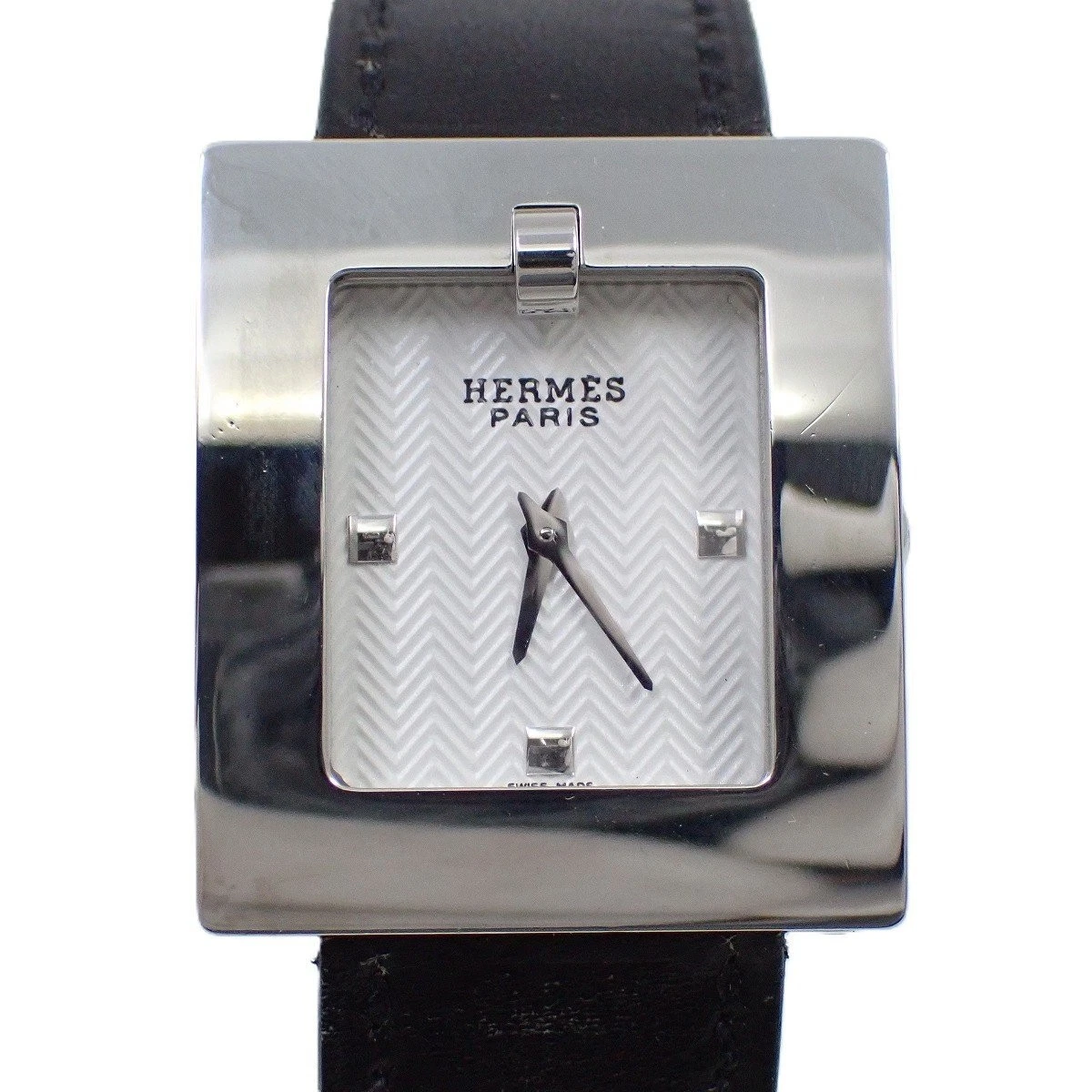 HERMÈS orologio hermes quadrante bianco BE1.210 TO205726