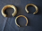 Antique African Niger Baoulé Dogon Bronze Manilla Currency Bracelet Cuff