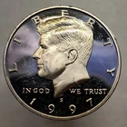 1997-S Kennedy Half Dollar Clad Proof - Actual Coin Pictured Circulated