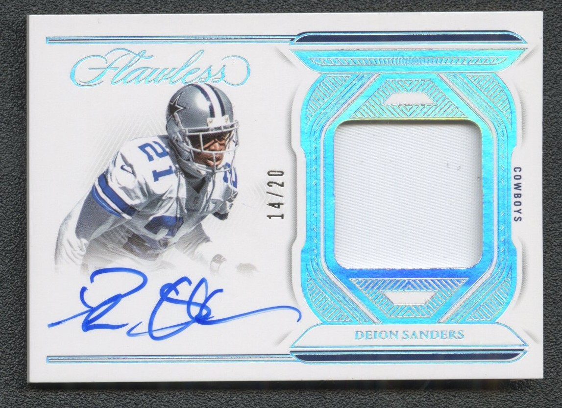 2023 Panini Flawless Deion Sanders Distinguished Patch Auto /20 #DPA-DSA