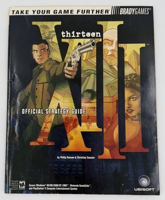 XIII (Thirteen) Official Strategy Guide Brady Xbox Game Cube PS2 PC Ubisoft