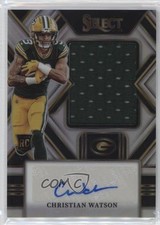 2022 Panini Select Silver Prizm 90/99 Christian Watson #JRS-CW Auto 12tf