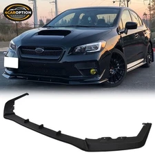 Front Bumper Lip Fits 15-21 Subaru WRX STI MPX Style Splitter PP Matte Black