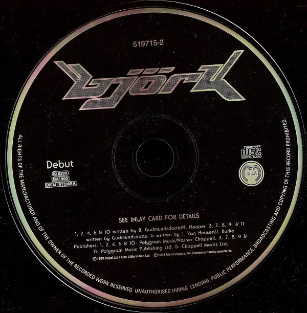 Björk - Debut (CD, Album) (Very Good (VG)) | eBay
