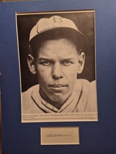 Babe Herman   Signed Autographed 11x14 Display Died 1987