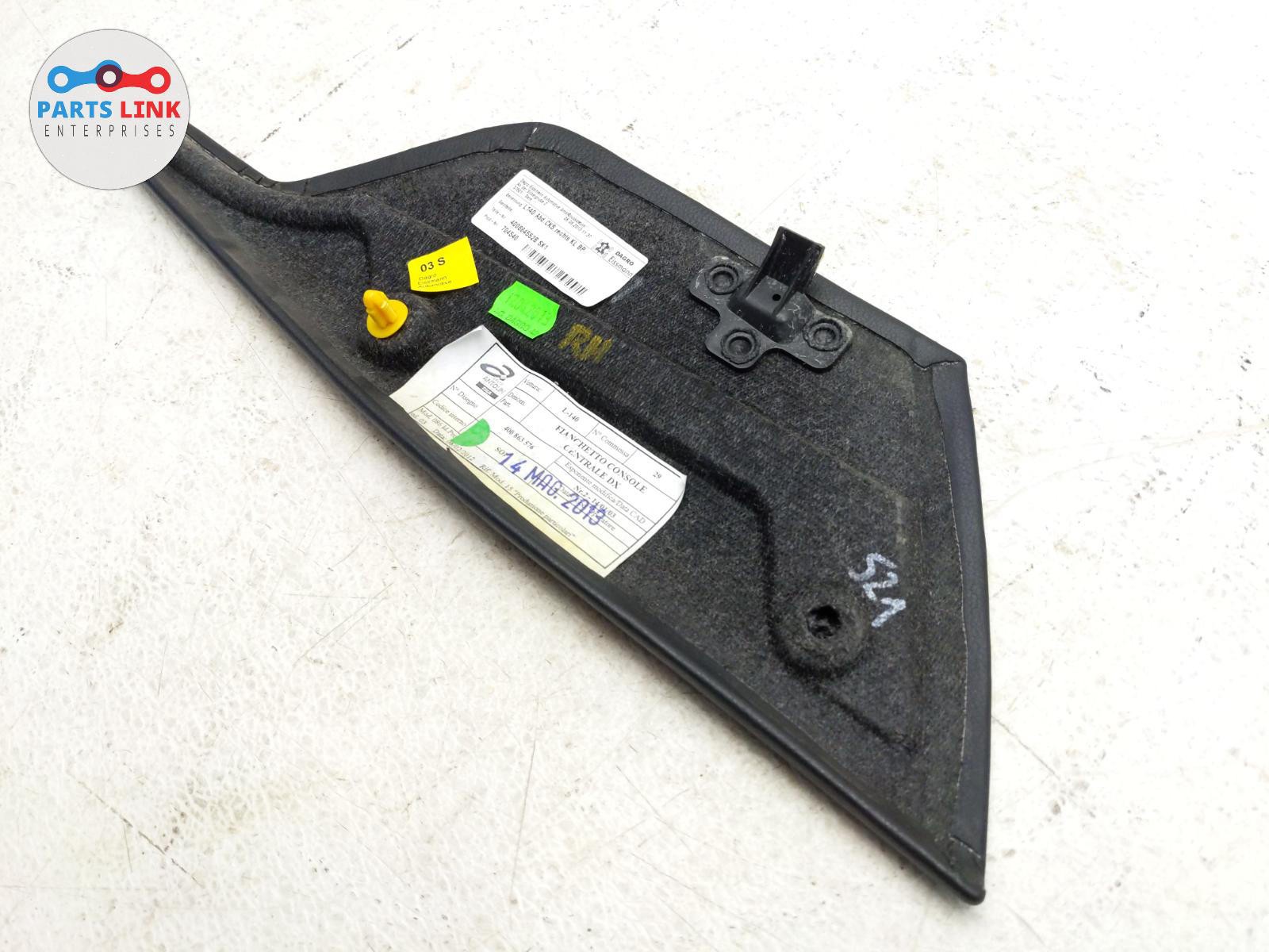 06-14 LAMBORGHINI GALLARDO RIGHT UNDER DASH CONSOLE TUNNEL TRIM SIDE COVER LP550