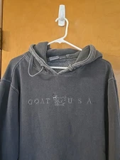 Goat USA Hoodie Slate Mens Size Large Hooded Grey