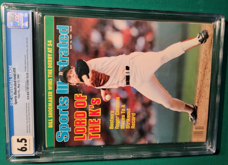 1986 Sports Illustrated ROGER CLEMENS 1st Cover CGC 6.5 - excellent 
