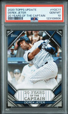 2020 TOPPS UPDATE DEREK JETER 20 YEARS OF THE CAPTAIN #YOC11 NY YANKEES PSA 10