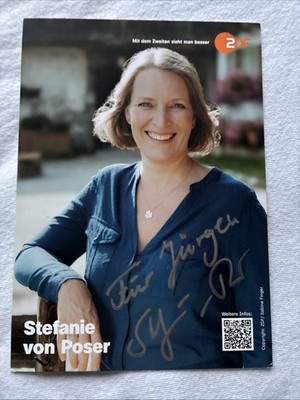Autogrammkarte Stefanie von Poser  2026 handsigniert ZDF Die Bergretter