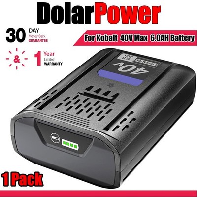 1-PACK For Kobalt 40v MAX 6.0 Ah Extended Run Li-Ion Battery KB440-03 KB540-06