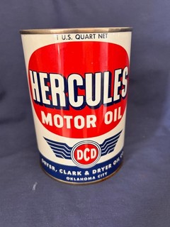 Vintage Hercules Quart Motor Oil Can