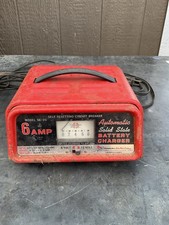 Schumacher 6 Amp Dual Rate Battery Charger 6 12 Volt Model Se-20 Red