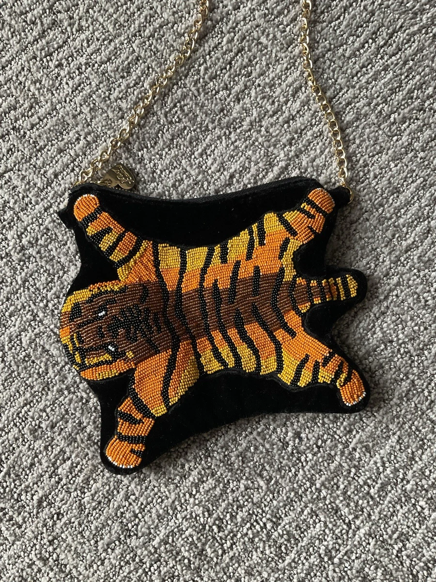 Betsey Johnson Collier à breloques toucan tremblant, Métal Verre, Zircone cubique