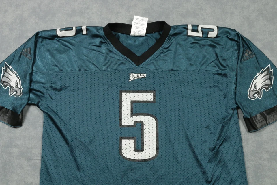 Camiseta de fútbol americano grande de los Philadelphia Eagles para niños de la NFL Donovan McNabb Adidas años 2000 Foto 2 de 4