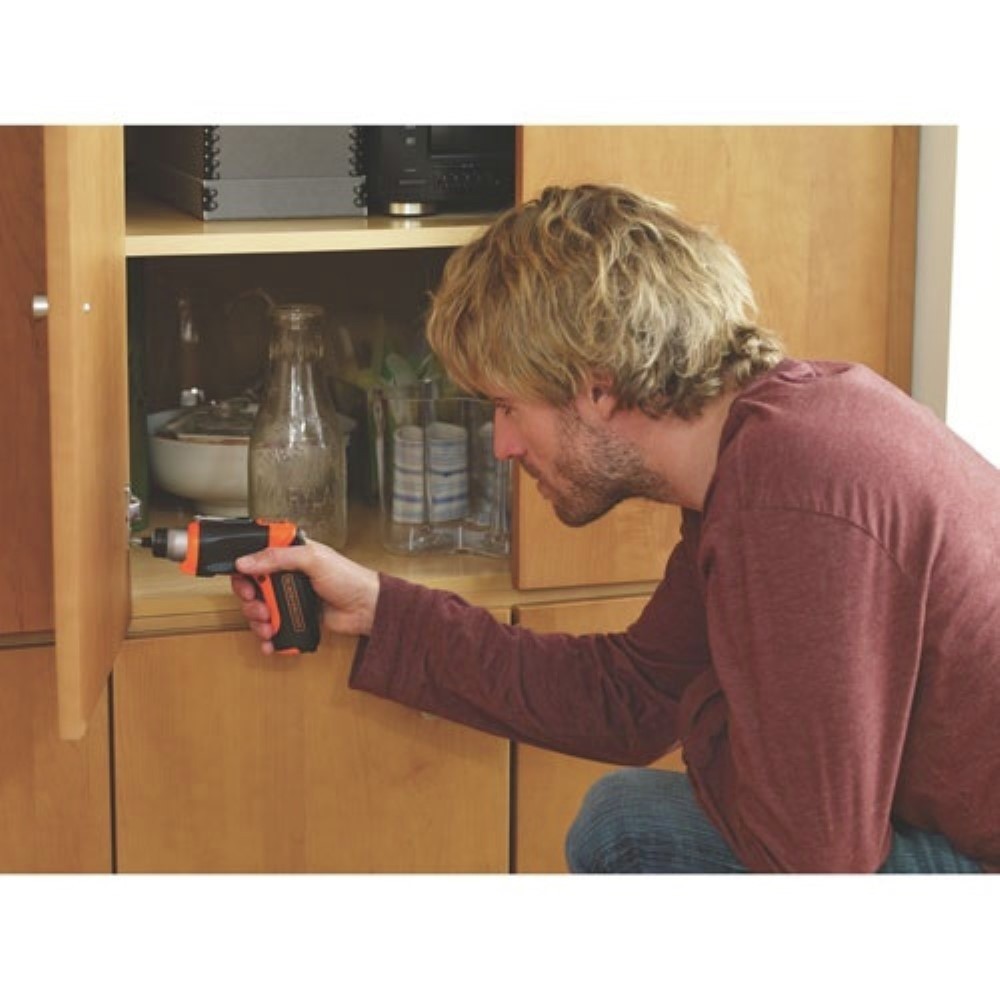 Black & Decker BDCS40BI 4V MAX Cordless Screwdriver w/ Picture-Hanging Kit New